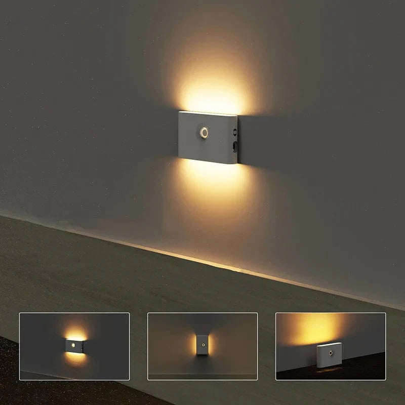 Draadloze LED Nachtlampjes met Bewegingssensor | USB Oplaadbaar | Zacht Warm Licht