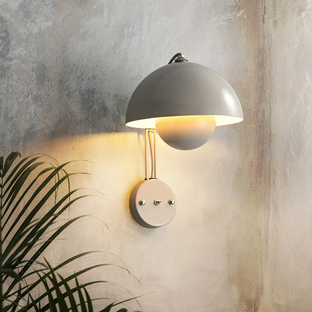 Moderne LED Wandlamp met Paddenstoel | Stijlvolle Nachtlamp voor Slaapkamers & Woonkamers