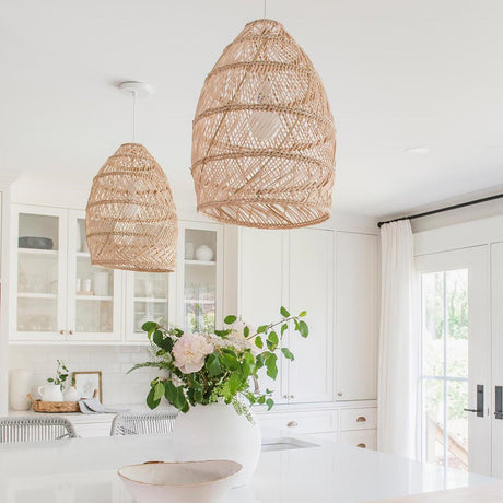 Handgeweven Rotan Hanglamp - Landelijke Stijl