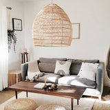 Handgemaakte Rotan Hanglamp Wicker Lampenkap