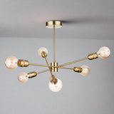Elegante 6-Lichts Semi-Plafondlamp - Moderne Verlichting voor Jouw Interieur