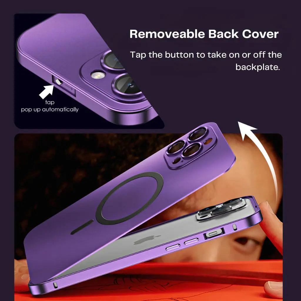 Magnetische Metalen iPhone Hoes – Beschermt tegen Krassen, Stoten en Vallen met Slank Modern Ontwerp