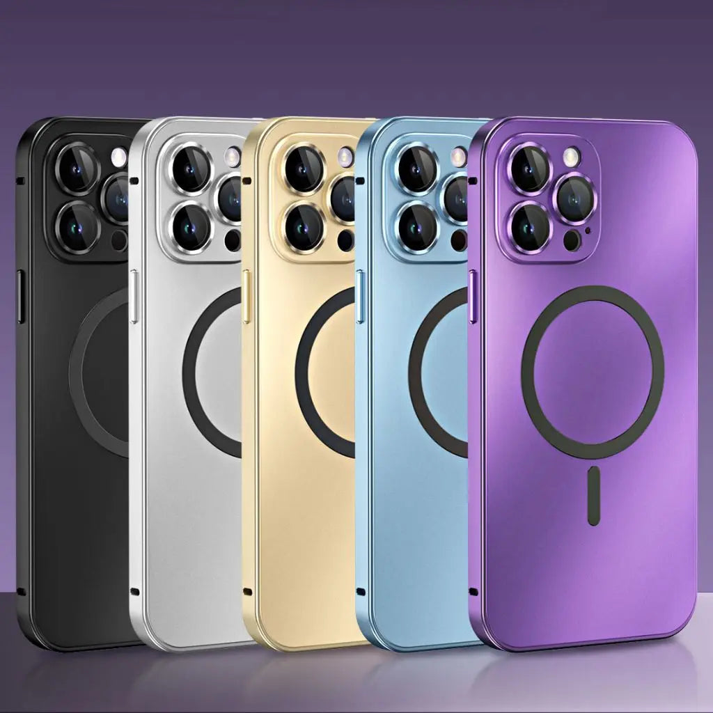 Magnetische Metalen iPhone Hoes – Beschermt tegen Krassen, Stoten en Vallen met Slank Modern Ontwerp