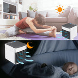 Draagbare Mini-Airconditioner 3-in-1 | Koelen, Bevochtigen & Luchtzuiveren | Ideaal Voor Thuis en Kantoor