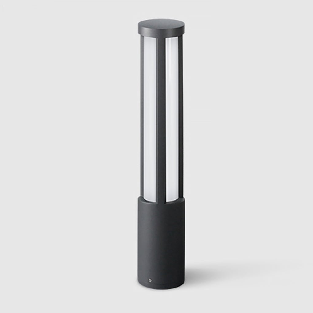 Cilindervormige LED Zwarte Moderne Buitenpaallampen