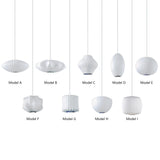 Minimalistische Witte Bubble Hangende Pendel Lamp