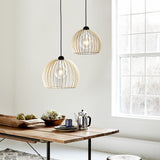 Scandinavische Houten Chino Hanglamp - Stijlvol en Sfeervol