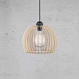 Scandinavische Houten Chino Hanglamp - Stijlvol en Sfeervol