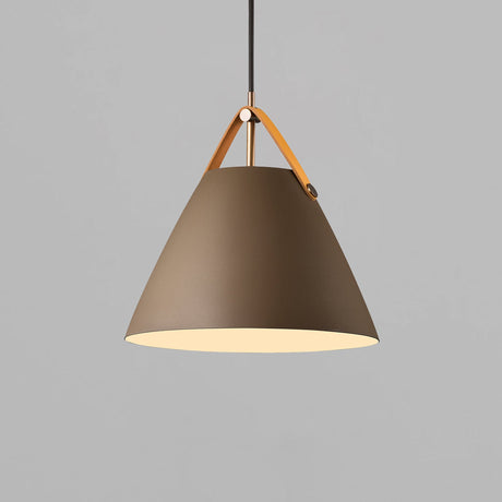 Industriële Hanglamp met Lederen Strap
