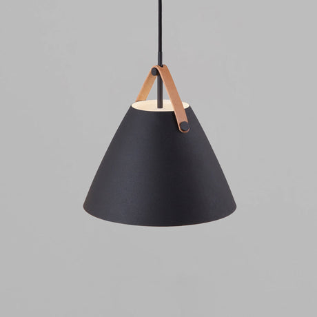 Industriële Hanglamp met Lederen Strap