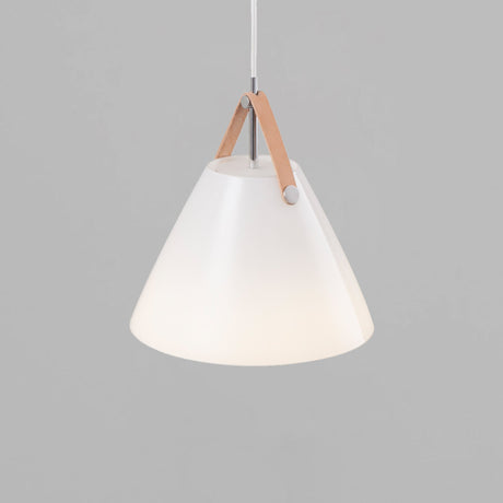 Industriële Hanglamp met Lederen Strap