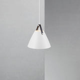 Industriële Hanglamp met Lederen Strap