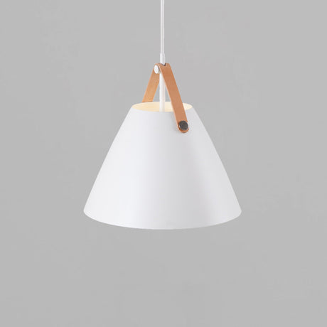 Industriële Hanglamp met Lederen Strap