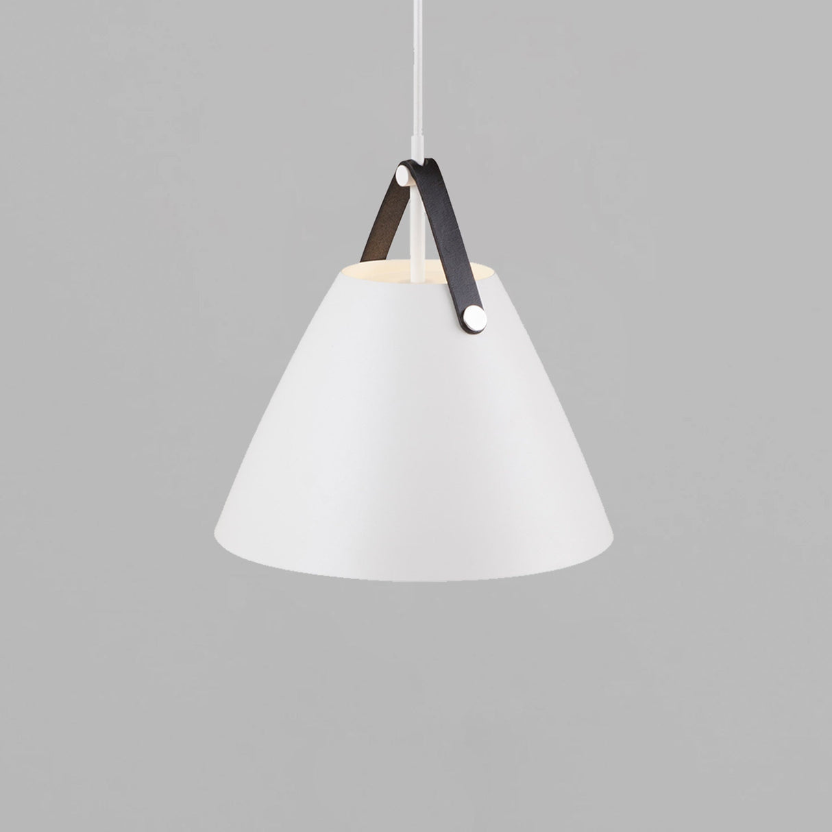 Industriële Hanglamp met Lederen Strap