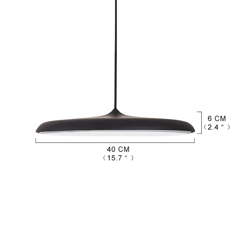Verstelbare LED Hanglamp - Moderne Metalen Designlamp met Warm & Helder Licht, 40cm Diameter, Geschikt voor Woonkamer/Keuken