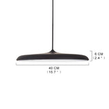 Verstelbare LED Hanglamp - Moderne Metalen Designlamp met Warm & Helder Licht, 40cm Diameter, Geschikt voor Woonkamer/Keuken