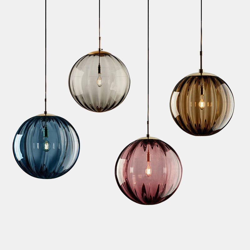 Nordic Minimalistische Moderne Waterpatroon Glazen Bol Hanglamp