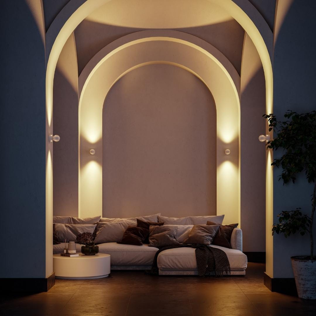 Stijlvolle LED Wandlamp LumiWave – Energiezuinig, Modern Design voor Binnen en Buiten, Mat Zwart