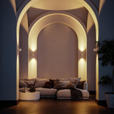 Stijlvolle LED Wandlamp LumiWave – Energiezuinig, Modern Design voor Binnen en Buiten, Mat Zwart