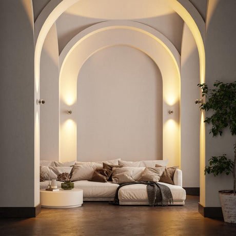 Stijlvolle LED Wandlamp LumiWave – Energiezuinig, Modern Design voor Binnen en Buiten, Mat Zwart
