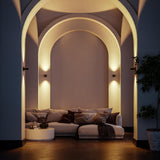 Stijlvolle LED Wandlamp LumiWave – Energiezuinig, Modern Design voor Binnen en Buiten, Mat Zwart