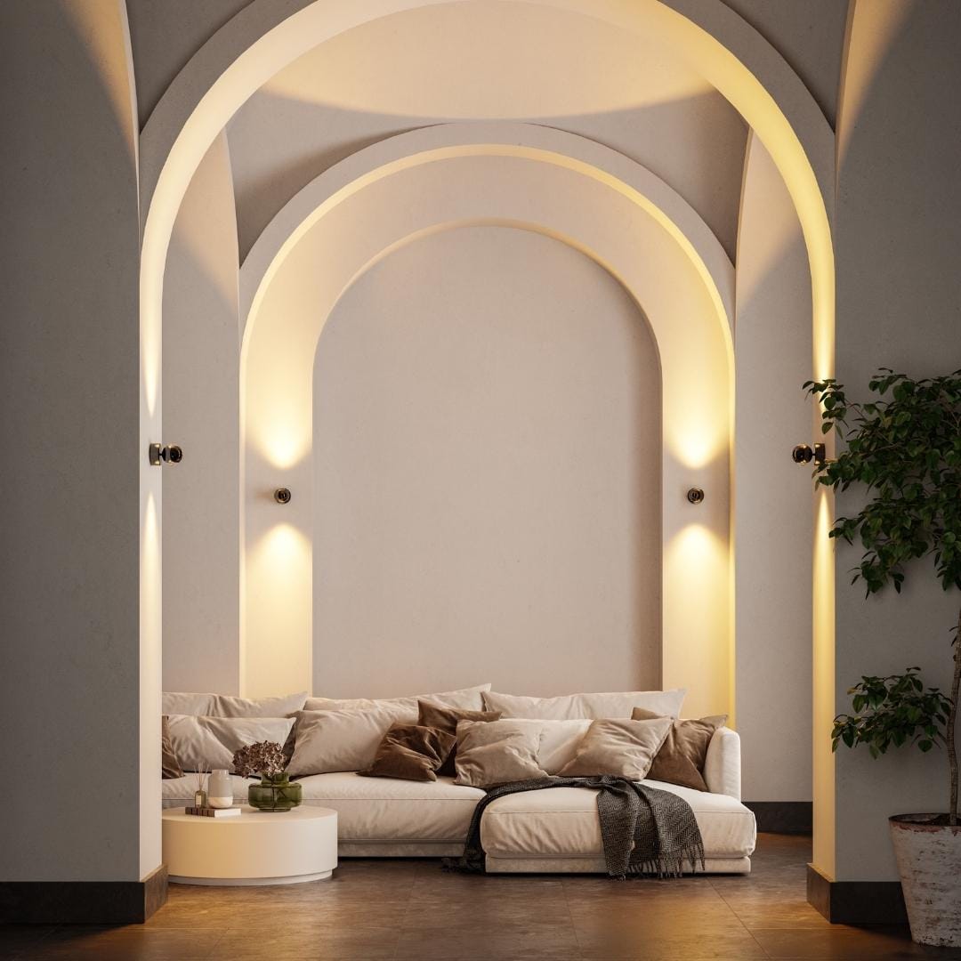 Stijlvolle LED Wandlamp LumiWave – Energiezuinig, Modern Design voor Binnen en Buiten, Mat Zwart