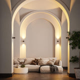 Stijlvolle LED Wandlamp LumiWave – Energiezuinig, Modern Design voor Binnen en Buiten, Mat Zwart