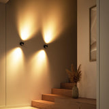 Stijlvolle LED Wandlamp LumiWave – Energiezuinig, Modern Design voor Binnen en Buiten, Mat Zwart