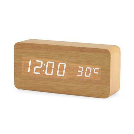 Nordic Digitale LED Wekker met Spraakbesturing | Modern Design en Handsfree Bediening