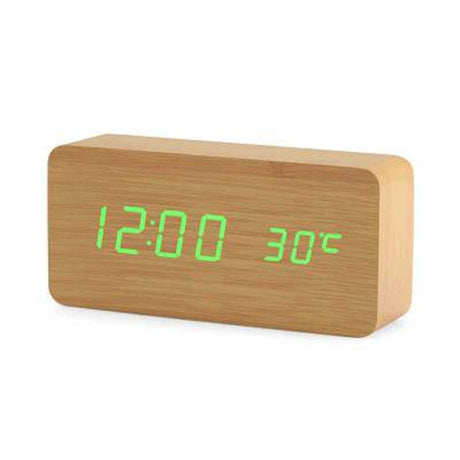 Nordic Digitale LED Wekker met Spraakbesturing | Modern Design en Handsfree Bediening