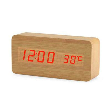 Nordic Digitale LED Wekker met Spraakbesturing | Modern Design en Handsfree Bediening