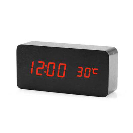 Nordic Digitale LED Wekker met Spraakbesturing | Modern Design en Handsfree Bediening