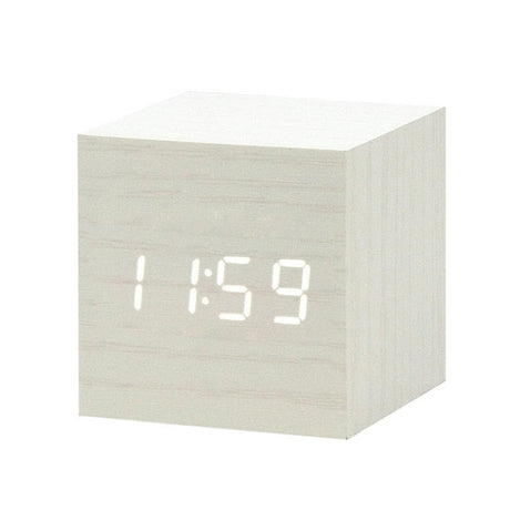 Nordic Digitale LED Wekker met Spraakbesturing | Modern Design en Handsfree Bediening