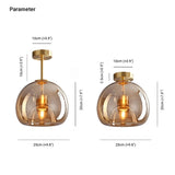 Vintage Bubble Glass Plafondlamp