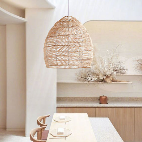 Handgemaakte Rotan Hanglamp Wicker Lampenkap
