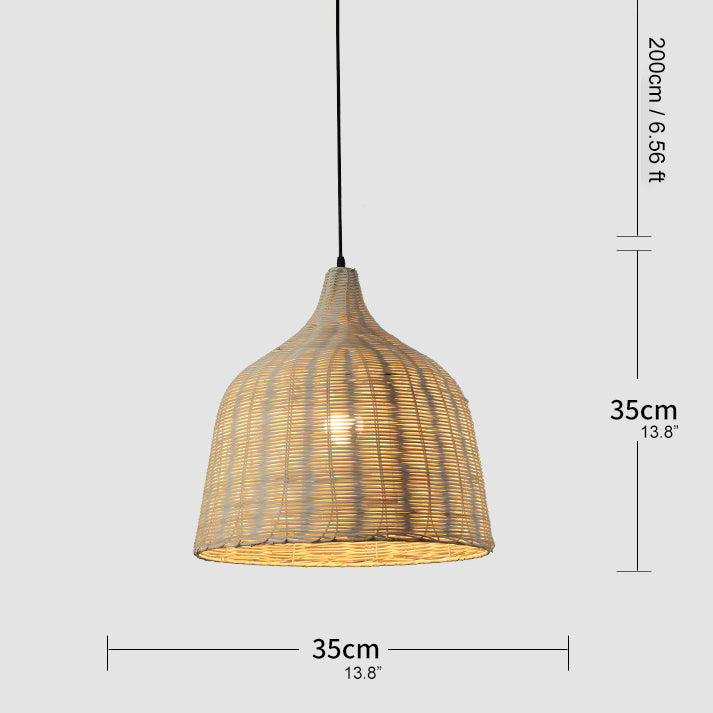 Rotan Bamboe Mand Eetkamer Hanglamp