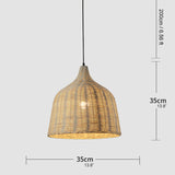 Rotan Bamboe Mand Eetkamer Hanglamp
