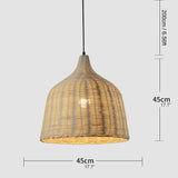 Rotan Bamboe Mand Eetkamer Hanglamp