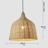 Rotan Bamboe Mand Eetkamer Hanglamp
