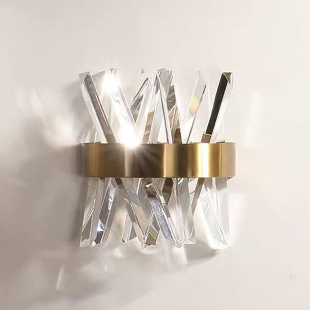 Marilyn Moderne LED Wandlamp – Luxe Goudkleurige Verlichting voor Slaapkamer & Woonkamer | Metaal & Kristal
