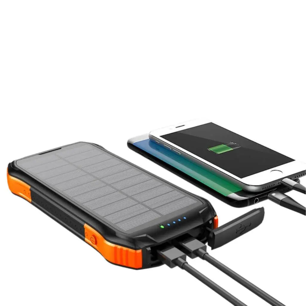 Solar Powerbank 16000mAh – Draagbare Waterdichte Oplader voor Avonturiers en Outdoor Gebruik