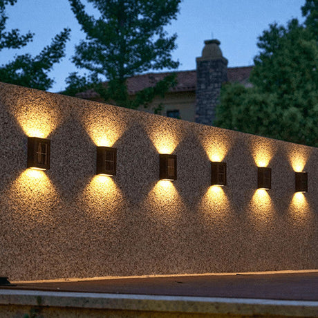 Draadloze LED Solar Wandlampen Deluxe | Efficiënte en Kostenbesparende Buitenverlichting