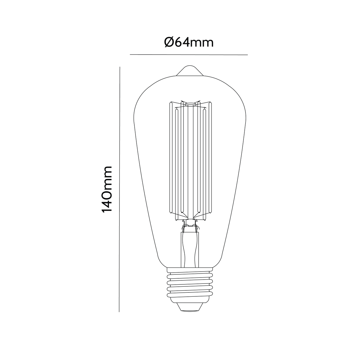 Hyde LED Filament Lamp Uniek Ontwerp
