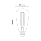 Hyde LED Filament Lamp Uniek Ontwerp