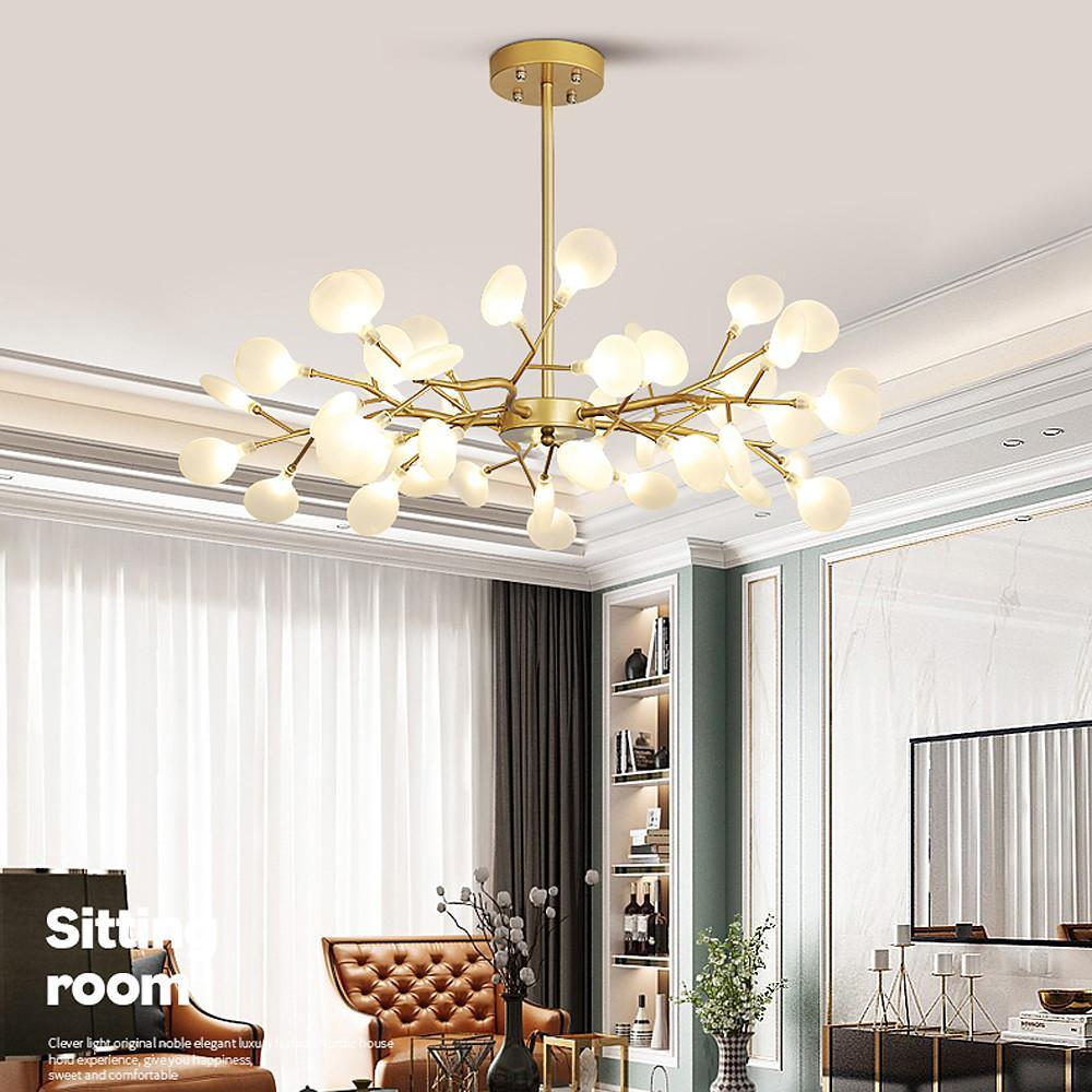 LED Vuurvlieg Sputnik Kroonluchter Moderne Hanglamp voor Woonkamer en Slaapkamer Plafondlampen