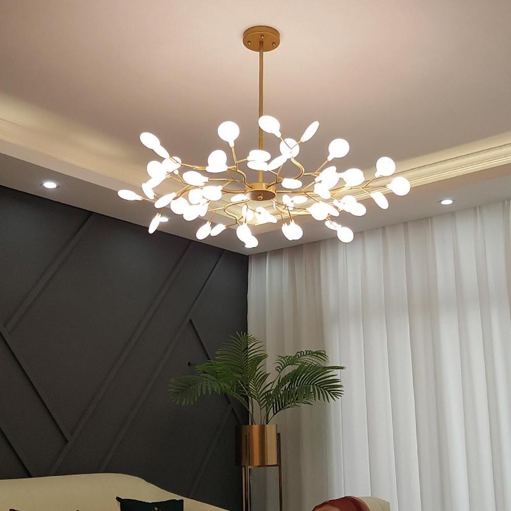 LED Vuurvlieg Sputnik Kroonluchter Moderne Hanglamp voor Woonkamer en Slaapkamer Plafondlampen