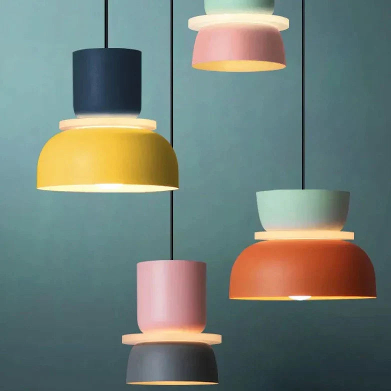 Moderne Hanglamp in Noordse Macaron-stijl | Scandinavisch Design met LED-verlichting voor Woonkamer of Eetkamer
