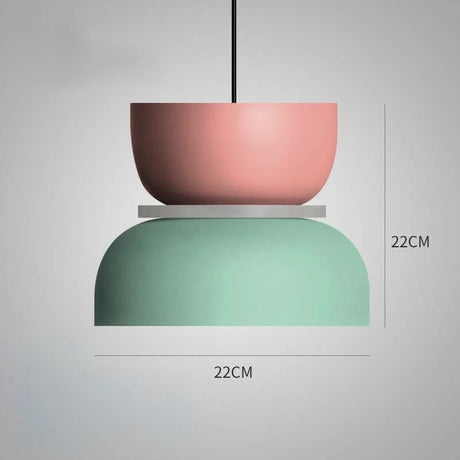 Moderne Hanglamp in Noordse Macaron-stijl | Scandinavisch Design met LED-verlichting voor Woonkamer of Eetkamer