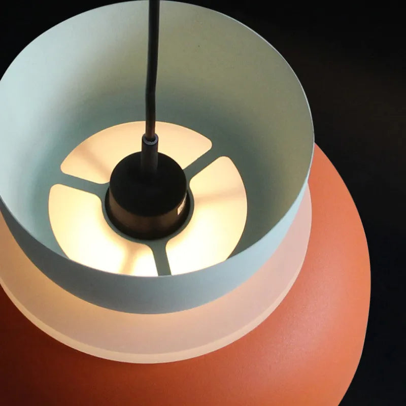 Moderne Hanglamp in Noordse Macaron-stijl | Scandinavisch Design met LED-verlichting voor Woonkamer of Eetkamer