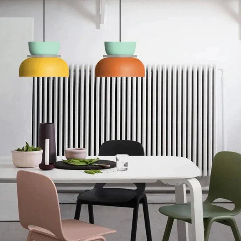 Moderne Hanglamp in Noordse Macaron-stijl | Scandinavisch Design met LED-verlichting voor Woonkamer of Eetkamer